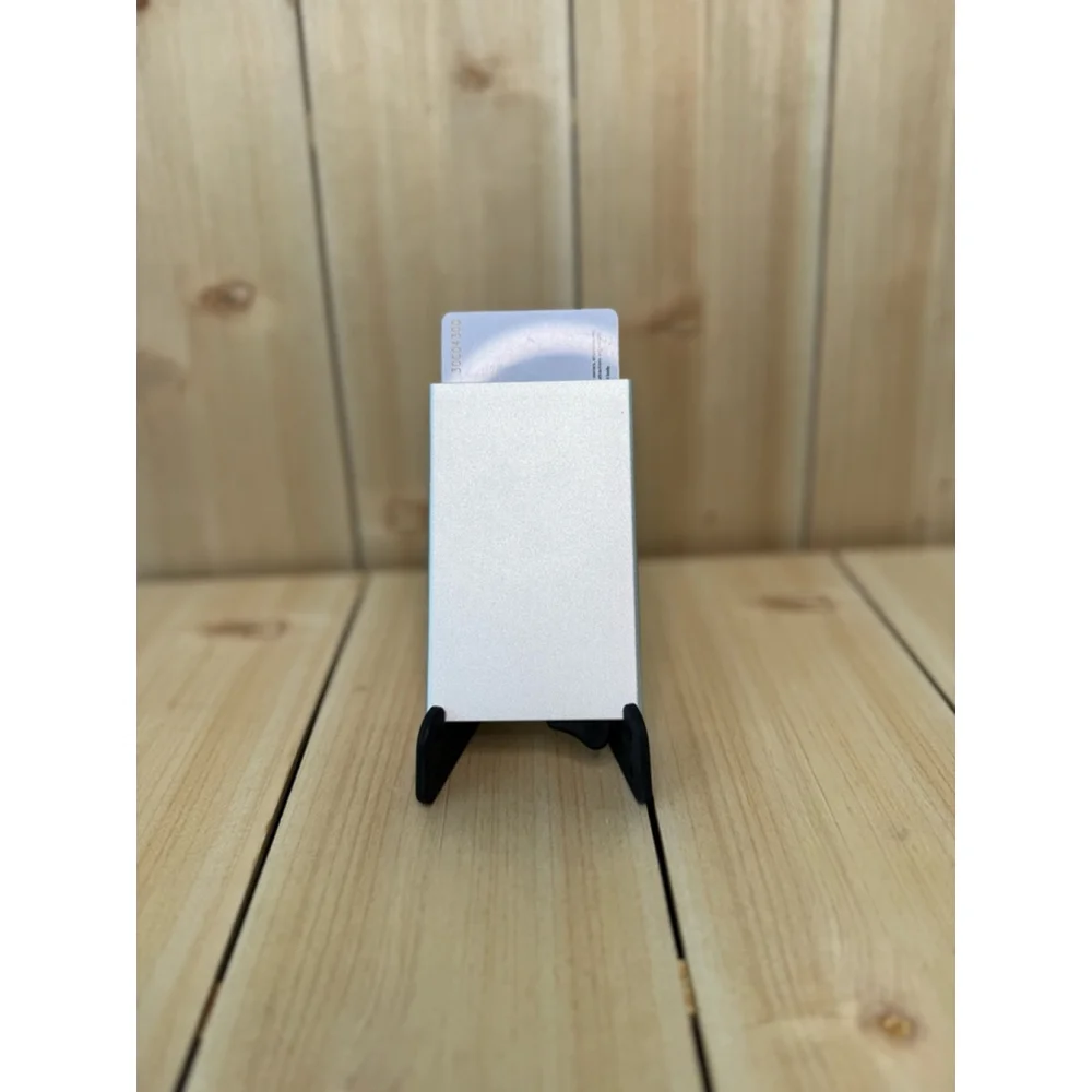 ✨ Ultra-Slim Aluminum Wallet / Card Holder – Minimalist RFID-Style Case ✨ Silver